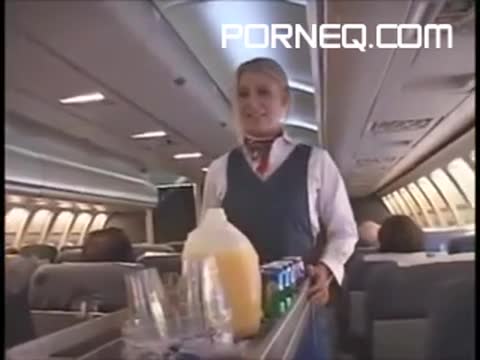 Upskirt flight attendant Sexy flight